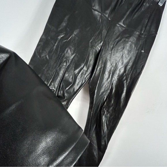 Aritzia Wilfred Free Daria Faux Leather Leggings Size Small Black High Rise - Picture 3 of 11